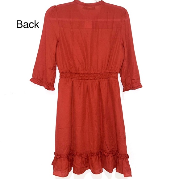 Allegra K vermillion midi dress - Picture 5 of 8